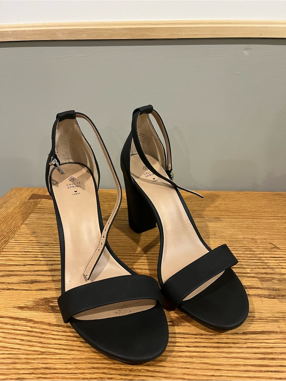 Call It Spring Black Block Heel